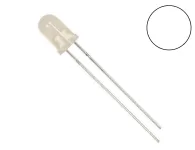 LED 5mm Màu Trắng Đục Chân Dài